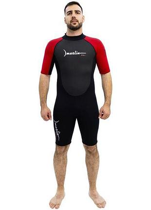 Гидрокостюм marlin bali shorty man 2 мм red/black s