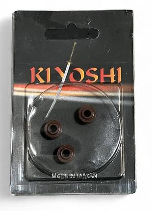 Сальники клапанів комплект yamaha gear 4t, jog sa36j 3шт "kiyoshi"