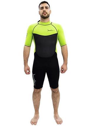 Гидрокостюм marlin tropic shorty man 3 мм lime/black xl