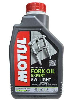 Масло для вилок motul 5w fork oil expert light sae (1l)