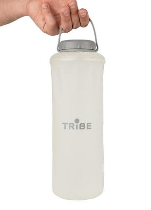Бутылка tribe soft bottle 1,5 л tpu мягкая t-fe-0024-crystal-white
