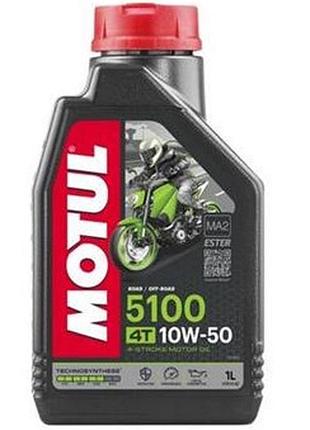 Моторное масло motul 5100 4t ma2 sae 10w-50