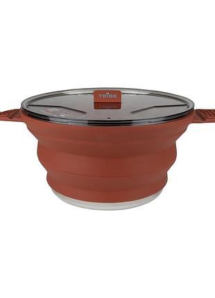 Каструля tribe collapsible pot 2,5 л силіконова t-ff-0025, brown