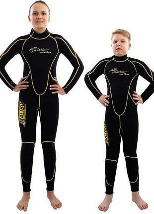 Гідрокостюм marlin malibu junior 2.5 мм yellow/black s