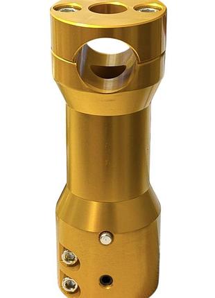 Крепление открытого руля на скутере (вынос) 29mm, желтый