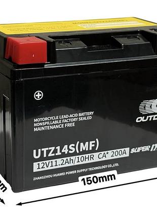 Акумулятор utxz14s (mf) 12v11.2ah/10hr ca*200a 150‑85‑112mm. "outdo"