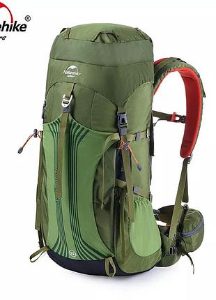 Рюкзак туристический naturehike nh16y020-q, 55 л, зеленый