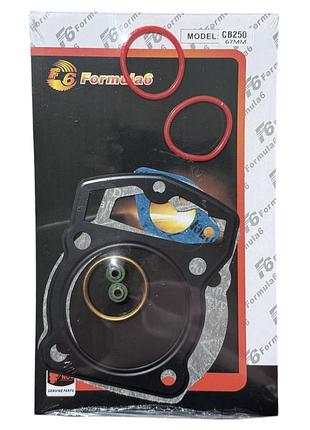 Прокладки циліндра комплект cb250 67.00mm "f6"