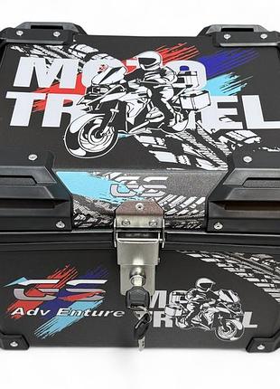 Кофр 440*350*330mm, 51l алюминиевый #1574 "moto life"