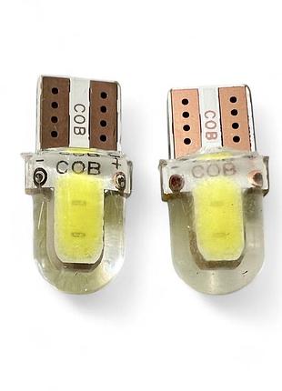 Лампы габарита бескокольные диодные t10 w5w 4 диода, 2шт "lipai"