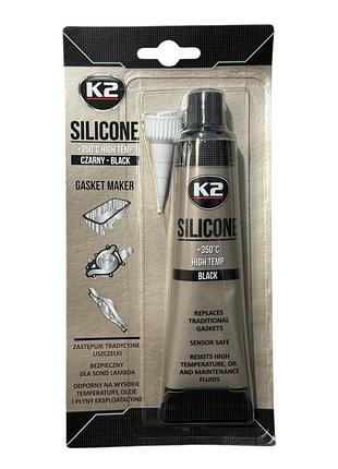 K2 силікон герметик (чорний) sil black (black silicon +350c) 85g (b250)