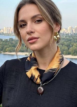 Стильне жіноче кольє "леопард" my scarf, стильний чокер