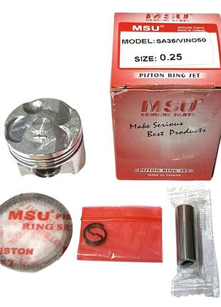 Поршень 0.25 yamaha vino sa-26/sa-36/gear 4t 49cc msu