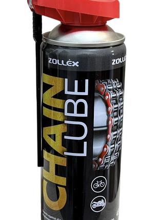 Мастило - спрей ланцюга zollex chain lube 450ml.