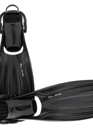 Ласти marlin scuba black (elastic bungee strap) 35.5-40