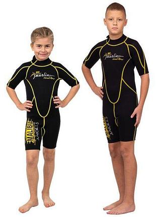 Гидрокостюм marlin malibu shorty junior 2.5 мм yellow/black l