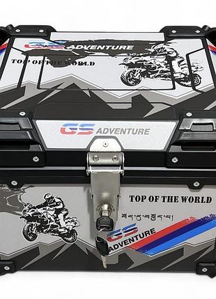 Кофр 440*350*330mm, 51l алюминиевый #1567 "moto life"