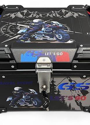 Кофр 440*350*330mm, 51l алюминиевый #1573 "moto life"