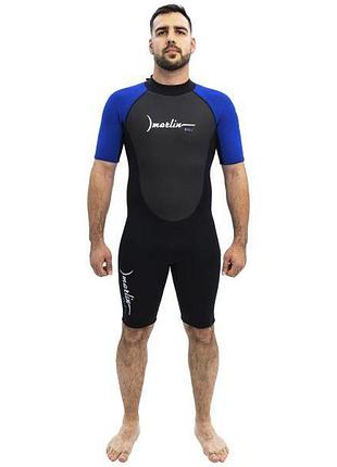 Гідрокостюм marlin bali shorty man 2 мм blue/black s