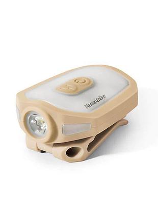 Фонарь с клипсой naturehike nh21zm013, бежевый