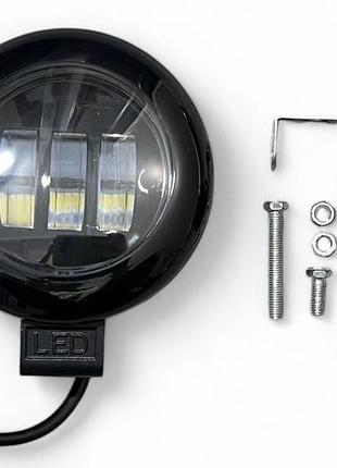 Фара додаткова кругла, 3 діоди, лінза 12‑80v "led" lipai