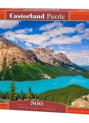 Пазлы castorland озеро пейто, канада в-53056, 500 элементов