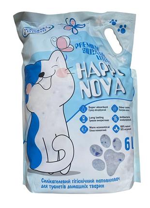 Наполнитель силикагелевый happy nova 6l