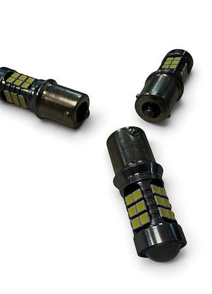 Led лампа 12-24v 1156-2835-27smd canbus одноконтактна (аналог лампы r5w:r10w;p21w) білий