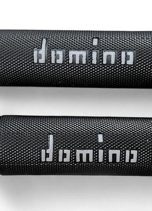 Гипсы (ручки руля) универсальные "domino" #hp5 (черно-серые)