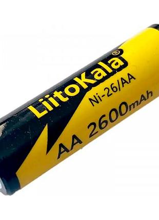 Акумулятор liitokala ni-26/aa 1.2v aa 2600mah battery