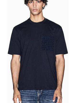 Нова футболка armani exchange розмір xs regular+ flocked logo pocket