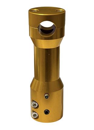 Крепление открытого руля на скутере (вынос) 22mm, желтый