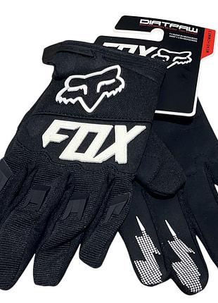 Перчатки fox black-wht размер: xxl