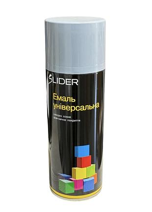 Эмаль slider color универсальная 7046 серый глянец, аэроз. 400 мл