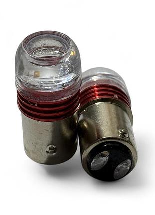 Лампи стопа діодні s25 12v 21/5w з лінзою, 2шт