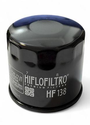 Фільтр масляний мото hf138 чорний d68/h65 "hiflo" тайланд