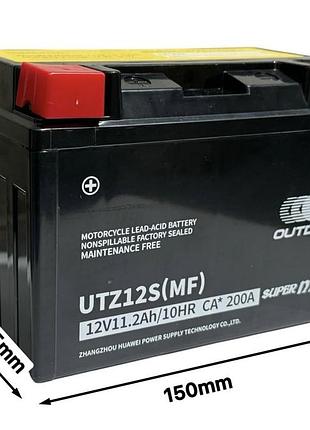 Акумулятор utxz12s (mf) 12v11.2ah/10hr ca*200a 150‑85‑112mm. "outdo"