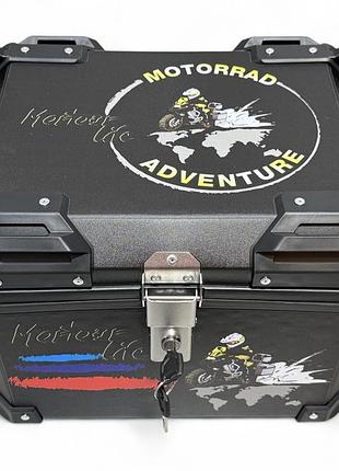 Кофр 440*350*330mm, 51l алюминиевый #1572 "moto life"