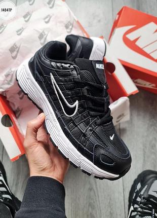 Мужские кроссовки nike p-6000 black/white