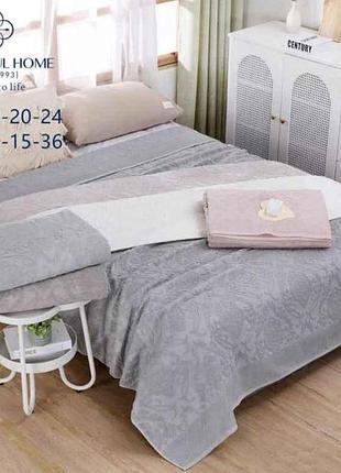 Простынь 150*200 махра арт.516-11 бежевый тм colorfulhome