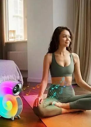 Розумна колонка-нічник 4 в 1 з bluetooth 5.0 та rgb підсвічуванням 5 вт / бездротовий світильник