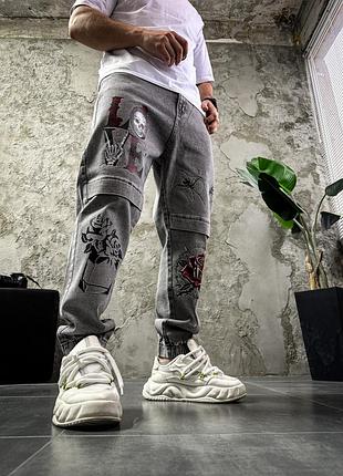Джинси з принтом стильні модні сезон осінь зима 2026 drapp