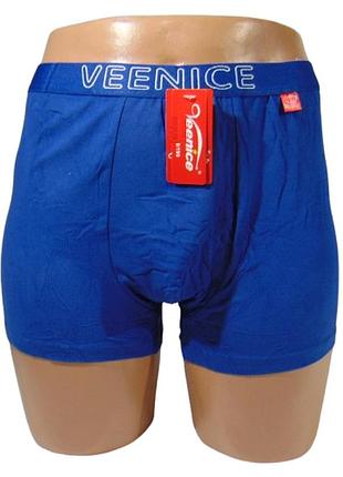 Мужские трусы боксеры 6xl(60) синие veenice 16388