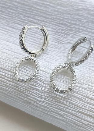 Серебряные серьги вселенная