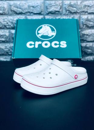 Жіночі білі crocs — стильні легкі сабо | хіт продажу | комфорт на кожен день молодіжні крокси женские тапочки на лето  35-41