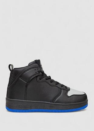 Кроссовки мужские зимние на меху, цвет черно-синий, 248rcx698