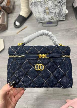 🤍 quinn bag dark denim/gold