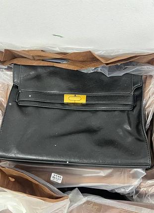 🤍 minoire bag black/gold 30.5 х 23 х 9 см