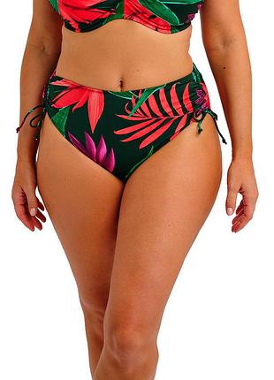 Плавки fantasie pichola 503978 з боковими регульованими зав'язками xl зелений з тропічним принтом (193773739755 )