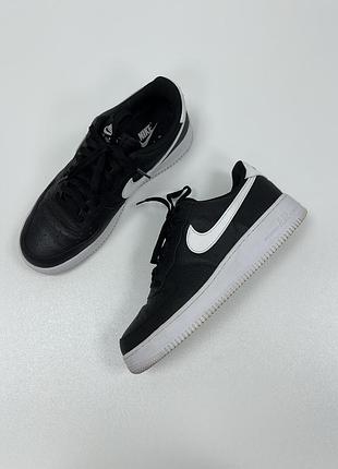 Шикарні кросівки nike air force 1” 07 leather sneakers black/white